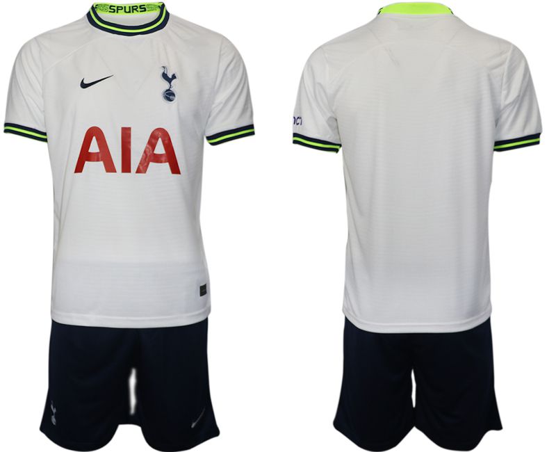 Men 2022-2023 Club Tottenham Hotspur home white blank Soccer Jersey->tottenham jersey->Soccer Club Jersey